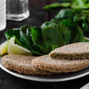 Milanesa de soja con espinaca (Ártico)